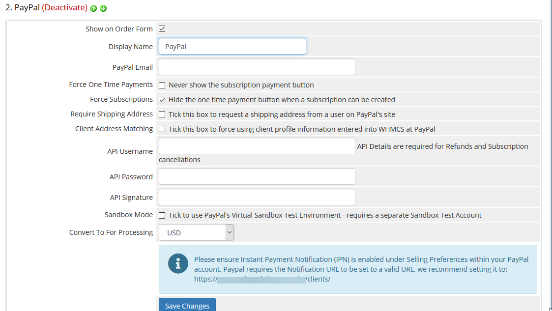 how to add payment gateway in WHMCS